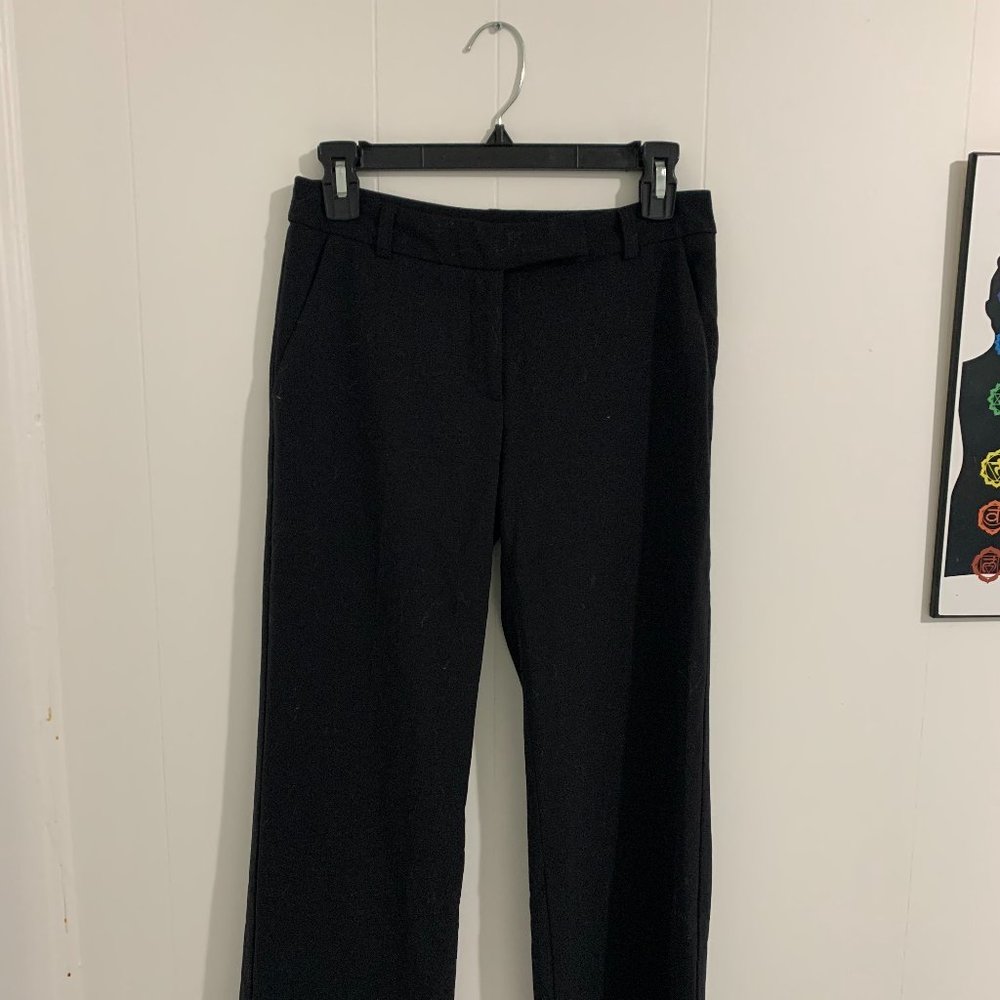 Talula Babaton Cropped Flare Trouser in Black
